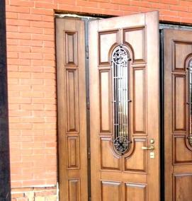 Дверь входная металлическая левая - вариант 4
