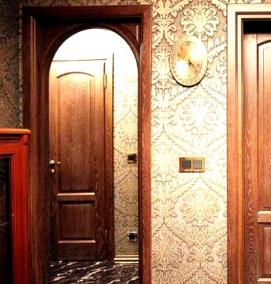 Двери из массива межкомнатные глухие - вариант 1