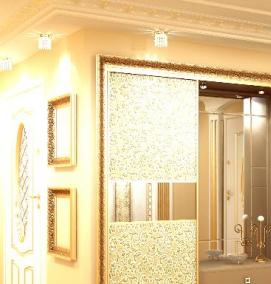 Двери купе в нишу в коридоре - тип 4