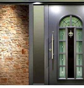 Двери металлические входные уличные утепленные с терморазрывом - модель 1