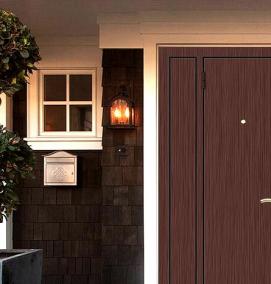 Двери металлические входные уличные утепленные с терморазрывом - модель 4