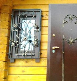 Двери металлические входные уличные утепленные с терморазрывом - модель 3