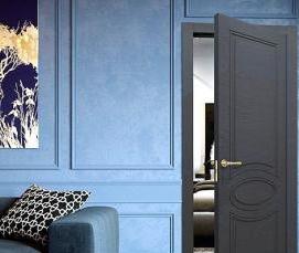 Двери межкомнатные серо коричневые - вариант 1