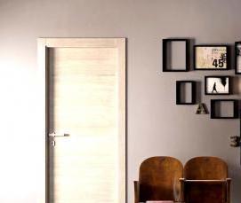 Двери межкомнатные серо коричневые - вариант 4