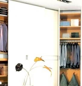 Двери раздвижные реечные для гардеробных - модель 1