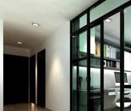 Двери в стиле лофт межкомнатные стеклянные - тип 4