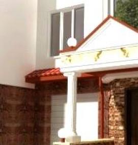 Двери входные уличные для коттеджа - тип 3