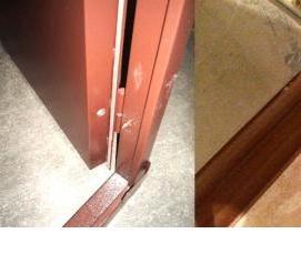 Дверная коробка с порогом в ванную - вариант 4