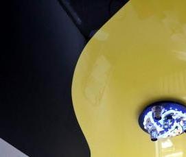 Двухцветные натяжные потолки - тип 1