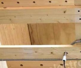 электромонтаж в щитовом деревянном доме - тип 1