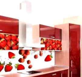 фартук для кухни из поликарбоната - тип 3