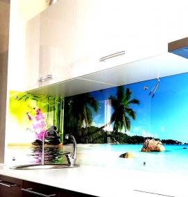 фартук для кухни с фотопечатью - вариант 2