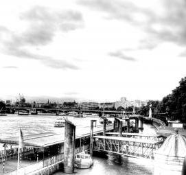 фотообои: лондон черно белые - тип 1