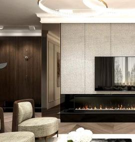 фотообои с камином на стену - тип 3