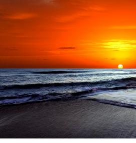 фотообои: закат на море - вариант 4