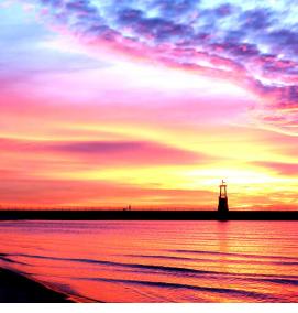 фотообои: закат на море - вариант 3