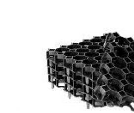 Газонная решетка черная - модель 1