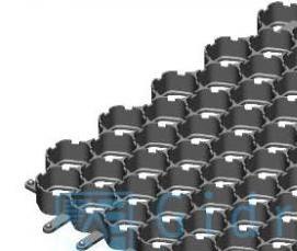 Газонная решетка черная - модель 3