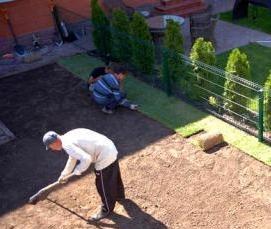 Геотекстиль под газон - вариант 2