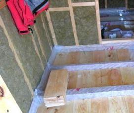 Гидроизоляция чернового пола - модель 1
