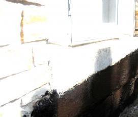 Гидроизоляция цоколя дома - вариант 1