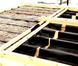 Гидроизоляция деревянной бани - вариант 1