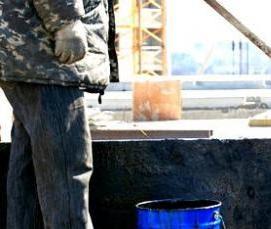 Гидроизоляция кровли битумом - модель 1