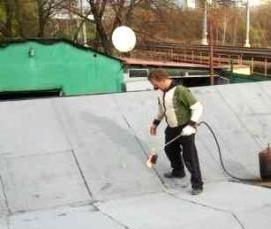 Гидроизоляция кровли гидроизолом - модель 2