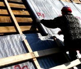 Гидроизоляция крыши мансарды - модель 1