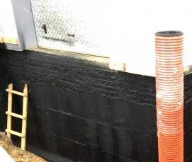 Гидроизоляция между фундаментом и стеной - модель 3