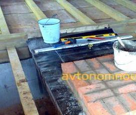 Гидроизоляция перед кладкой - вариант 4