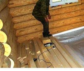 Гидроизоляция пола в бане - тип 4