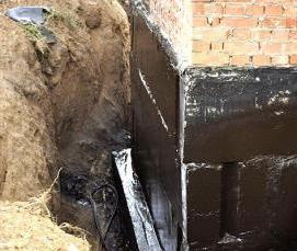 Гидроизоляция построенного дома - тип 1