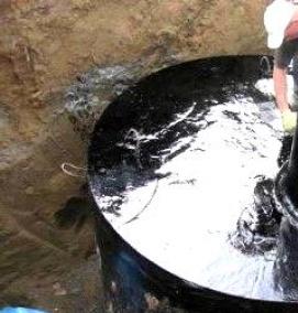 Гидроизоляция септика - вариант 2