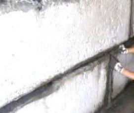 Гидроизоляция стен подвала изнутри от грунтовых вод - тип 1