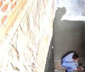 Гидроизоляция стены изнутри - вариант 3