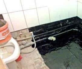 Гидроизоляция в комнатах в доме - тип 2