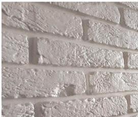 Гипсовый кирпич угловой - вариант 1