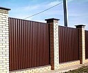 Глухой забор из профнастила под ключ Балашиха