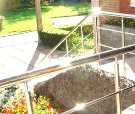 хромированные перила - модель 2