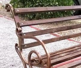 художественная ковка лавочки - тип 4
