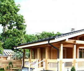 Имитация бруса 200 мм - модель 4