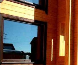 Имитация бруса внутри дома - вариант 1