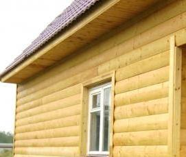 Имитация бруса внутри дома - вариант 2