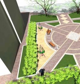 Инженерное благоустройство территории - вариант 4