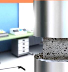 Испытание бетона на сжатие - модель 2