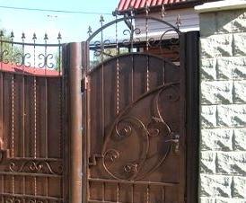 Калитка с элементами ковки - тип 1