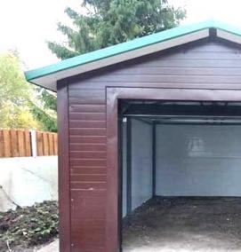 Каркасный гараж из сэндвич панелей - модель 4