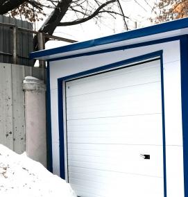 Каркасный гараж из сэндвич панелей - модель 3