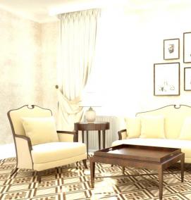 Керамогранит бежевый 600 600 - модель 2